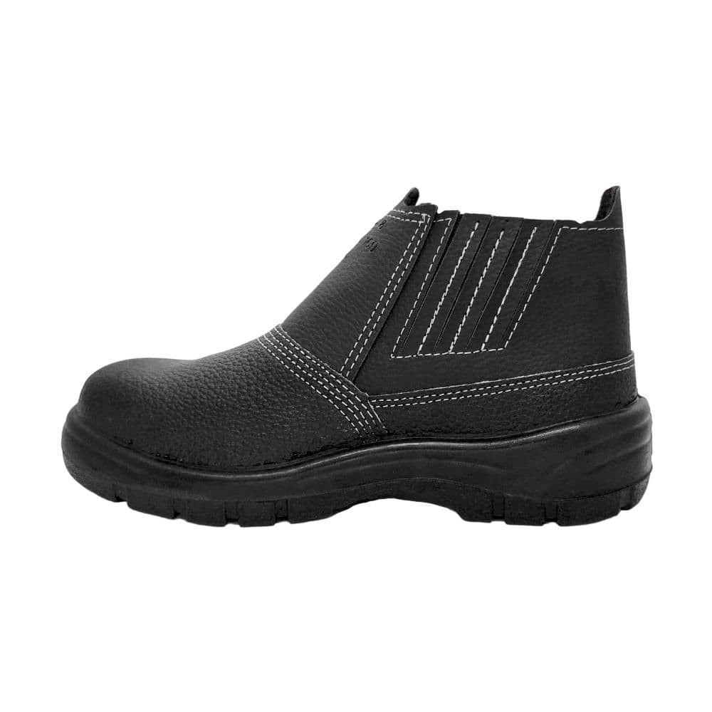 Botina Elástico Econômica Bico Pvc Sola Pu